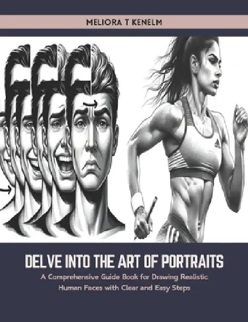 Delve into the Art of Portraits: A Comprehensive Guide Book for Drawing Realistic Human Faces with Clear and Easy Steps by Meliora T. Kenelm
