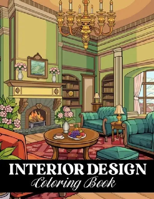Interior Design Coloring Book: Relaxing House Interiors and Inspirational Home Decor Ideas to Color by Alica Easter