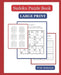 Sudoku Puzzle Book: with Solutions, Large Print 110 pages, 7.5" x 9.25" by W. Wilson