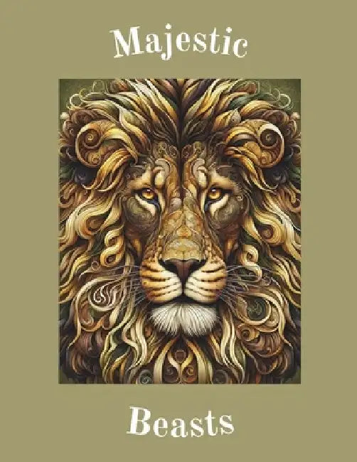 Majestic Beasts: A Serene Coloring Journey by Inscribe Joy