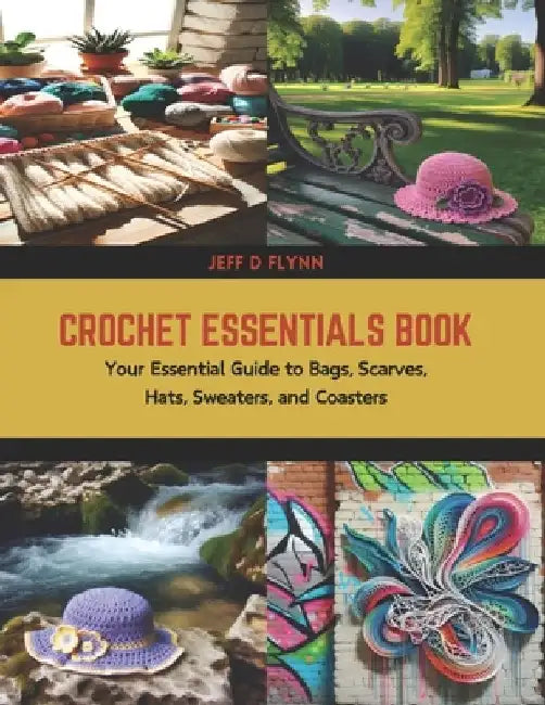 Crochet Essentials Book: Your Essential Guide to Bags, Scarves, Hats, Sweaters, and Coasters by Jeff D. Flynn