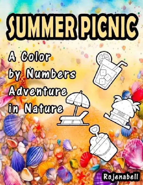 Summer Picnic: A Color by Numbers Adventure in Nature: Easy Color by Numbers: A Relaxing Coloring Book for Kids Adults, Teens, Seniors, and Beginners by Rojena Bell