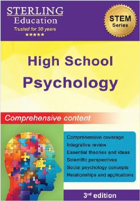 High School Psychology: Comprehensive Content for High Psychology by Sterling Education