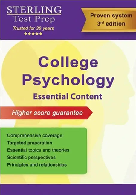 College Psychology: Study Guide Essential Content for College Students by Sterling Test Prep