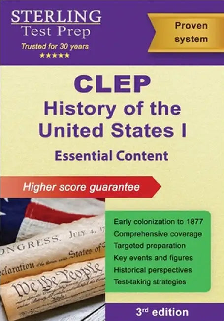 CLEP History of the United States I: Essential Content by Sterling Test Prep