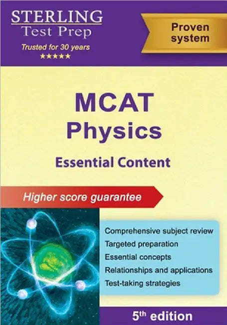MCAT Physics Essential Content: Comprehensive Subject Review for MCAT prep by Test Prep, Sterling