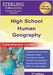 High School Human Geography: Comprehensive Content for High School Human Geography by Sterling Education