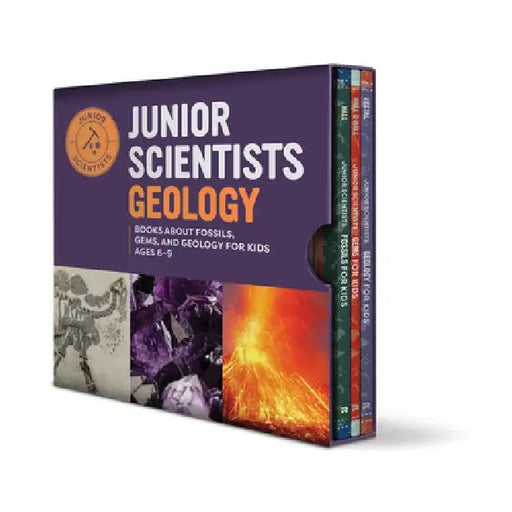 Junior Scientists Geology Box Set: Books about Fossils, Gems, and Geology for Kids Ages 6-9 by Rockridge Press