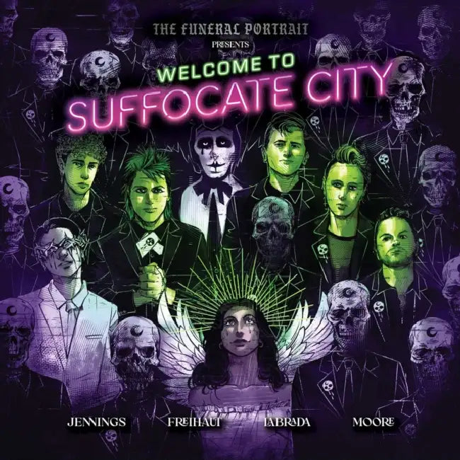 The Funeral Portrait Presents: Welcome to Suffocate City by Leah Moore, Lee Jennings, Caleb Freihaut