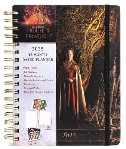2025 House of the Dragon 13-Month Weekly Planner by Insights
