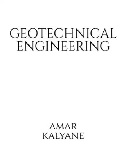 Geo-Technical Engineering by Amar Kalyane