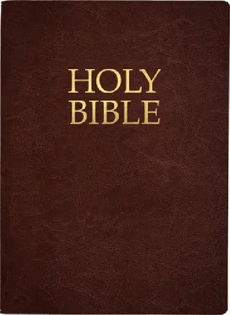 Kjver Holy Bible, Large Print, Mahogany Genuine Leather, Thumb Index: (King James Version Easy Read, Red Letter, Premium Cowhide, Brown) by Whitaker House