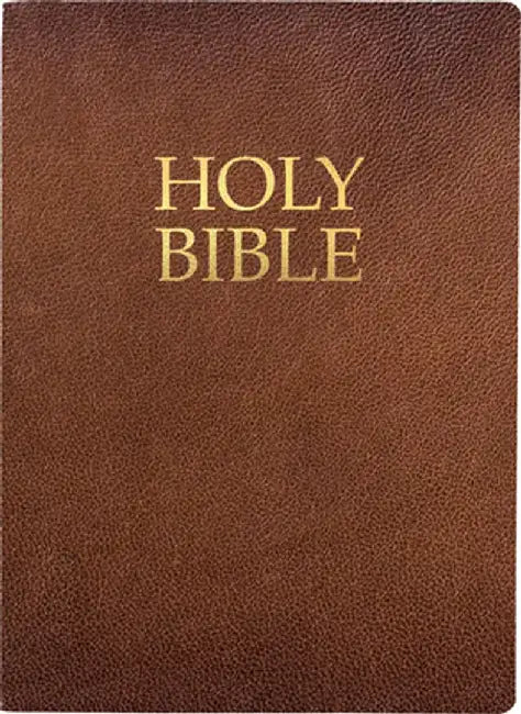 Kjver Holy Bible, Large Print, Acorn Bonded Leather, Thumb Index: (King James Version Easy Read, Red Letter, Brown) by Whitaker House