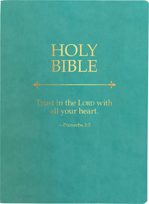 Kjver Holy Bible, Trust in the Lord Life Verse Edition, Large Print, Coastal Blue Ultrasoft: (King James Version Easy Read, Red Letter, Proverbs 3:5) by Whitaker House