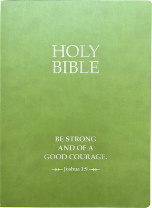 Kjver Holy Bible, Be Strong and Courageous Life Verse Edition, Large Print, Olive Ultrasoft: (King James Version Easy Read, Red Letter, Green, Joshua by Whitaker House
