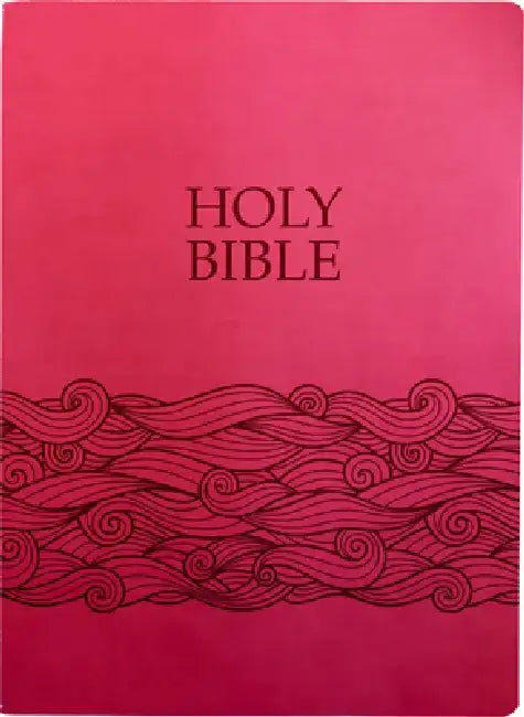 Kjver Holy Bible, Wave Design, Large Print, Berry Ultrasoft: (King James Version Easy Read, Red Letter, Pink) by Whitaker House