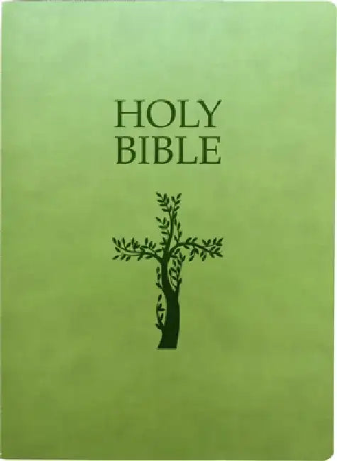 Kjver Holy Bible, Cross Design, Large Print, Olive Ultrasoft: (King James Version Easy Read, Red Letter, Green) by Whitaker House
