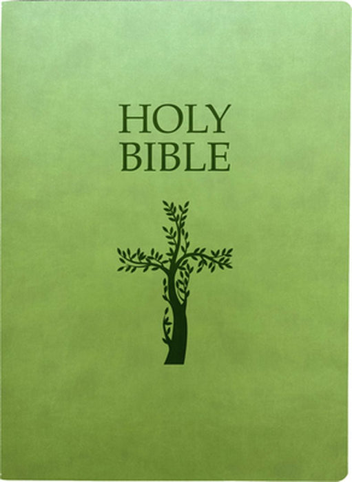 Kjver Holy Bible, Cross Design, Large Print, Olive Ultrasoft: (King James Version Easy Read, Red Letter, Green) by Whitaker House