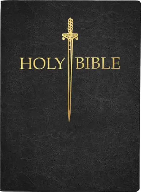 KJV Sword Bible, Large Print, Black Genuine Leather, Thumb Index: (Red Letter, Premium Cowhide, 1611 Version) by Whitaker House