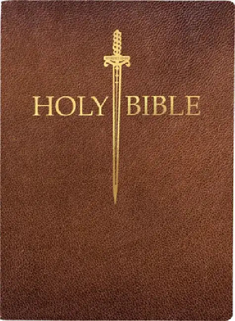 KJV Sword Bible, Large Print, Acorn Bonded Leather, Thumb Index: (Red Letter, Brown, 1611 Version) by Whitaker House