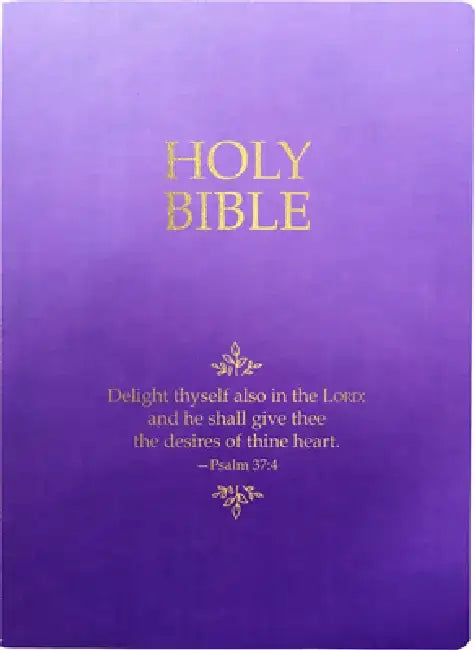 KJV Holy Bible, Delight Yourself in the Lord Life Verse Edition, Large Print, Royal Purple Ultrasoft: (Red Letter) by Whitaker House