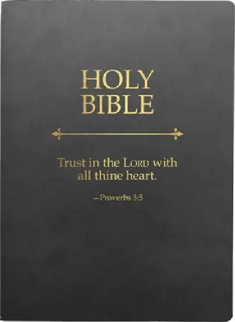 KJV Holy Bible, Trust in the Lord Life Verse Edition, Large Print, Black Ultrasoft: (Red Letter, 1611 Version) by Whitaker House
