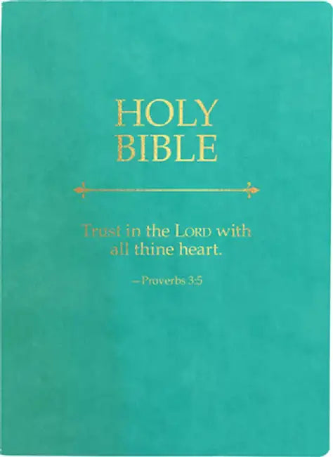 KJV Holy Bible, Trust in the Lord Life Verse Edition, Large Print, Coastal Blue Ultrasoft: (Red Letter, 1611 Version) by Whitaker House