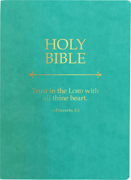 KJV Holy Bible, Trust in the Lord Life Verse Edition, Large Print, Coastal Blue Ultrasoft: (Red Letter, 1611 Version) by Whitaker House