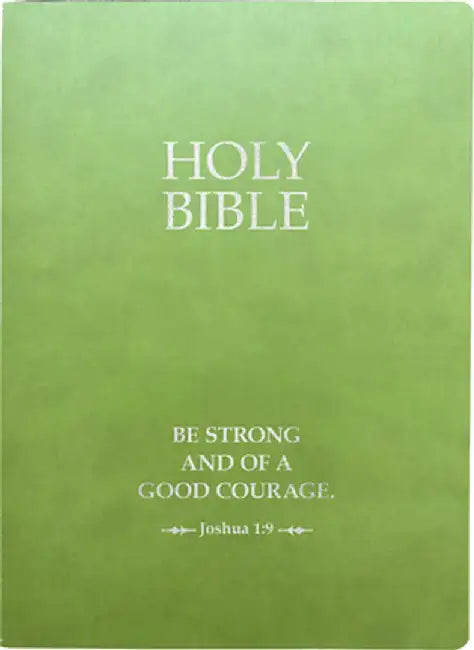 KJV Holy Bible, Be Strong and Courageous Life Verse Edition, Large Print, Olive Ultrasoft: (Red Letter, Green, 1611 Version) by Whitaker House