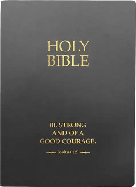 KJV Holy Bible, Be Strong and Courageous Life Verse Edition, Large Print, Black Ultrasoft: (Red Letter, 1611 Version) by Whitaker House