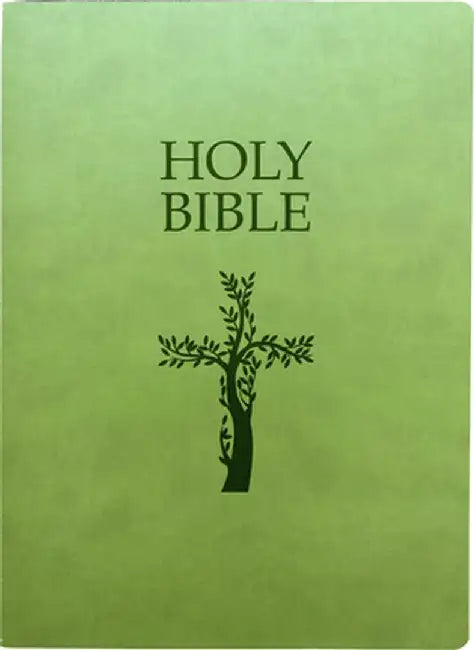 KJV Holy Bible, Cross Design, Large Print, Olive Ultrasoft: (Red Letter, Green, 1611 Version) by Whitaker House