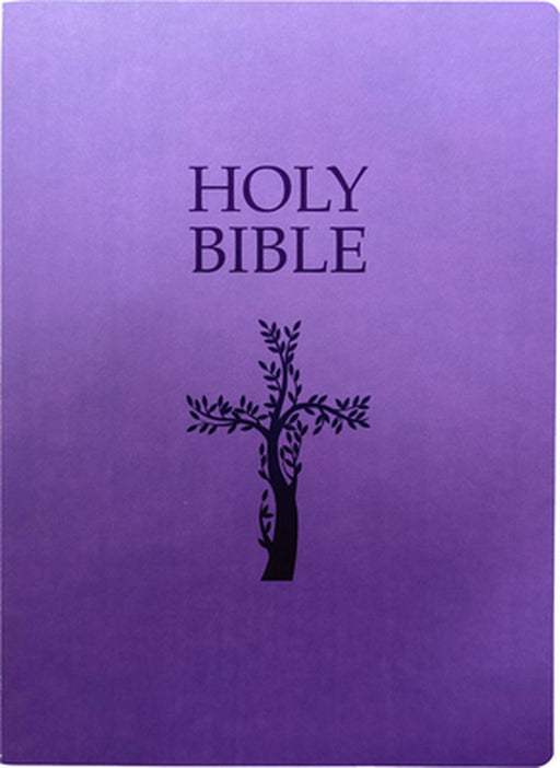 KJV Holy Bible, Cross Design, Large Print, Royal Purple Ultrasoft: (Red Letter, 1611 Version) by Whitaker House