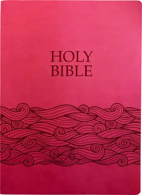 KJV Holy Bible, Wave Design, Large Print, Berry Ultrasoft: (Red Letter, Pink), 1611 Version) by Whitaker House