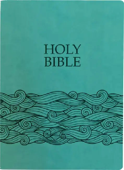 KJV Holy Bible, Wave Design, Large Print, Coastal Blue Ultrasoft: (Red Letter, 1611 Version) by Whitaker House