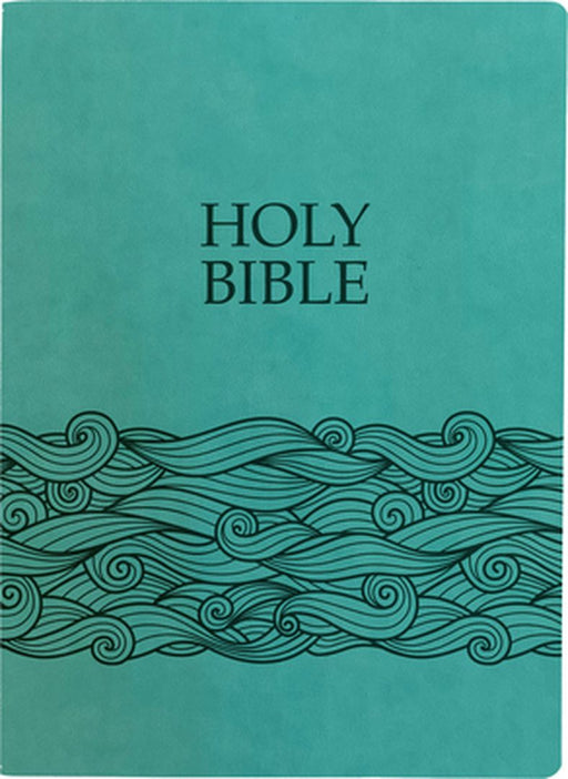 KJV Holy Bible, Wave Design, Large Print, Coastal Blue Ultrasoft: (Red Letter, 1611 Version) by Whitaker House