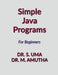 Simple Java Programs by M. Amutha
