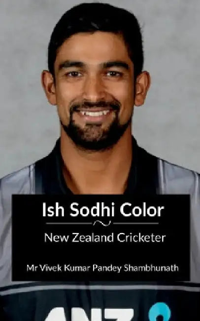 Ish Sodhi Color: New Zealand Cricketer by Vivek Kumar Pandey