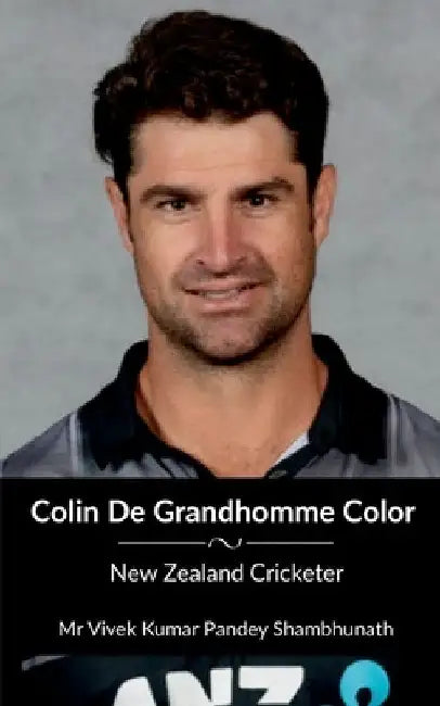 Colin De Grandhomme Color: New Zealand Cricketer by Vivek Kumar Pandey
