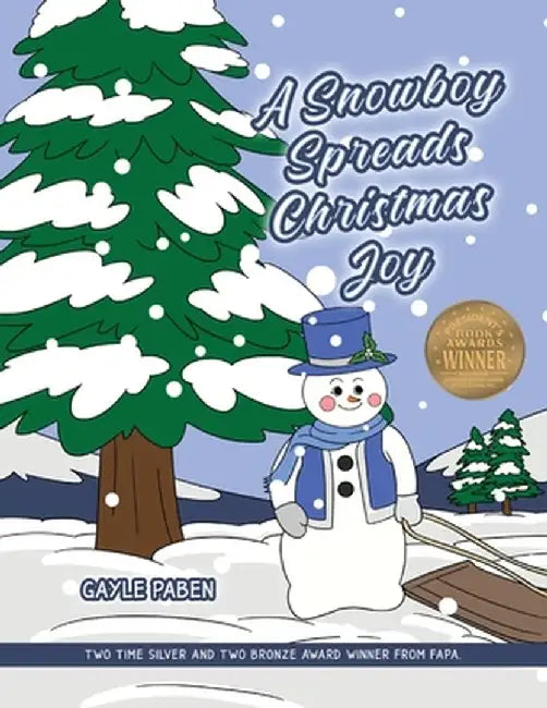 A Snowboy Spreads Christmas Joy by Gayle Paben