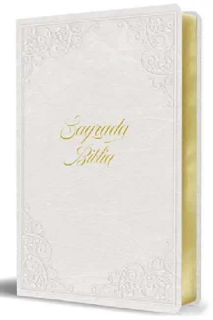 Biblia Católica: Letra Grande. Símil Piel Blanca Boda, Quinceniera, Primera Comunión / Catholic Leathersoft Bible White Bride, Quinceanera, First Comm by Biblia de América