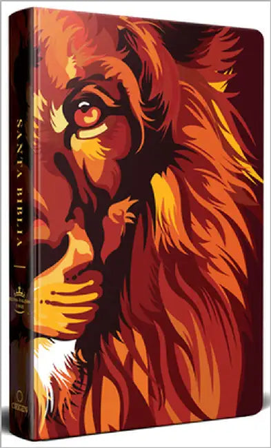 Biblia Rvr 1960 Letra Grande Tamaño Manual, TD León de Judá Marrón (Edición Cantos Pintados) / Spanish Bible Rvr 1960 Handy Size Large, Hardcover Lion by Reina Valera Revisada 1960
