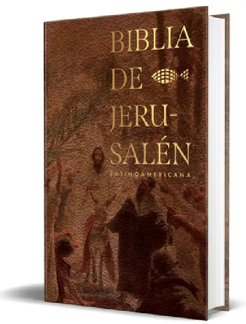 Biblia Católica Biblia de Jerusalén Latinoamericana, Tapa Dura Marrón / Spanish Jerusalem Bible, Latin American Edition Hardcover Sand Color by Biblia de Jerusalén
