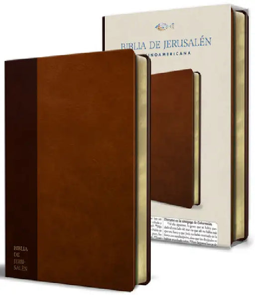 Biblia Católica Biblia de Jerusalén Latinoamericana Símil Piel Marrón / Spanish Jerusalem Bible, Latinamerican Brown Leathersoft by Biblia de Jerusalén