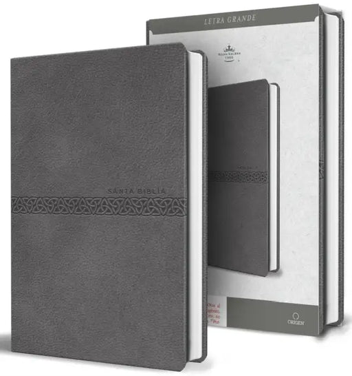 Biblia Rvr 1960 Letra Grande, Tamaño Manual, Símil Piel Gris, Edición Económica / Rvr 1960 Bible, Large Print Handy Size, Gray Imitation Leather, Econ by Reina Valera Revisada 1960