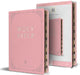 KJV Holy Bible, Large Print Handy Size Format, Pink Premium Imitation Leather with Ribbon Marker, Red Letter, Thumb Index by King James Version