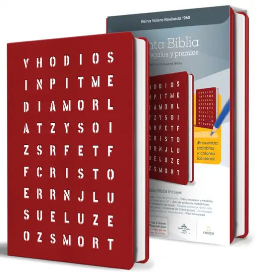 Rvr 1960 Para Regalos Y Premios, Rojo Con Sopa de Letras / Spanish Bible, Rvr 1960 Gift and Award Bible Red Special Edition Wordsearch Cover by Reina Valera Revisada 1960