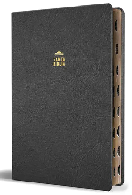 Biblia Reina Valera Letra Gigante, Símil Piel Negro Con Índice / Spanish Bible Reina Valera Giant Print, Black Leathersoft with Index by Reina Valera 1909
