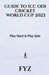 Guide to ICC Odi World Cup 2023: Play Hard & Play Safe by Ebooksbyfz