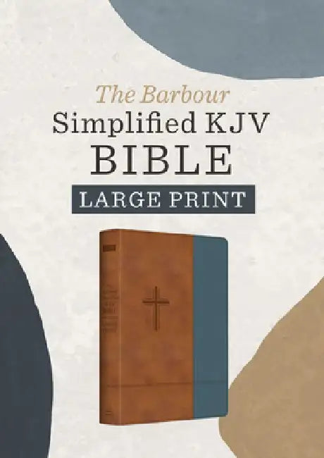 The Barbour Simplified Kjv--Large Print [Rust & Stone Cross] by Barbour Bibles