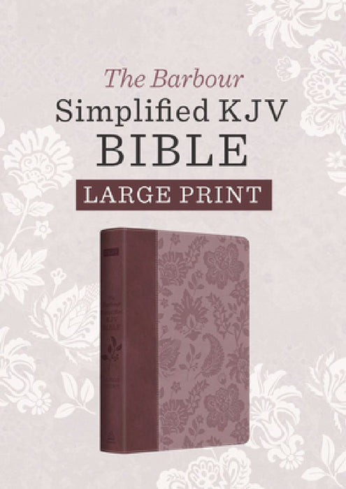 Barbour Simplified Kjv--Large Print [Plum & Paisley] by Barbour Bibles